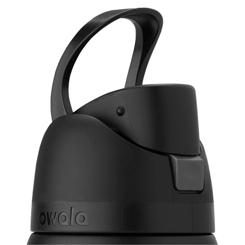 Owala Free-Sip 32 oz Stainless Steel Water Bottle, color is Very Very Dark - Picture 3 of 6